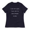 I am not lazy, I am just on save energy mode. - Women's Relaxed Short Sleeve Jersey Tee Funny quotes 7838853