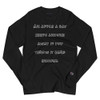 An apple a day keeps anyone away if you throw it hard enough. - Long Sleeve T-Shirt Funny quotes 7840698