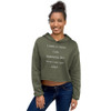 I used to think I am indecisive. But now I am not sure! - Women's Fleece Crop Hoodie Funny quotes 7835770
