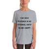 The best revenge is no revenge. Move on. Be happy. - Youth Short Sleeve Tee Motivational quotes 7835532