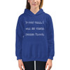 If you fall, I will be there. Signed: Floor. - Kids Hoodie Funny quotes 7840155