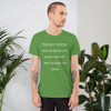 Friends: people who borrow my books and set wet glasses on them. - Unisex Short Sleeve Jersey T-Shirt Funny quotes 7840093