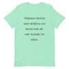 Friends: people who borrow my books and set wet glasses on them. - Unisex Short Sleeve Jersey T-Shirt Funny quotes 7840093