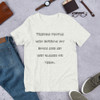 Friends: people who borrow my books and set wet glasses on them. - Unisex Short Sleeve Jersey T-Shirt Funny quotes 7840093