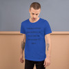 Friends: people who borrow my books and set wet glasses on them. - Unisex Short Sleeve Jersey T-Shirt Funny quotes 7840093