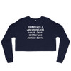 On Mercury, a day lasts 1,408 hours. Just like Monday does on Earth. - Women's Fleece Crop Sweatshirt Funny quotes 7835595