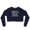 On Mercury, a day lasts 1,408 hours. Just like Monday does on Earth. - Women's Fleece Crop Sweatshirt Funny quotes 7835595