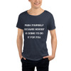 Push yourself because nobody is going to do it for you. - Raw Neck Tee Motivational quotes 7838624