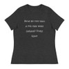 How do you call a pig that does karate? Pork Chop - Women's Relaxed Short Sleeve Jersey Tee Funny quotes 7838868