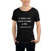 It takes two flints to make a fire. - Louisa May Alcott - Raw Neck Tee Motivational quotes 7838177