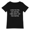 When you feel like quitting, think about why you started. - Raw Neck Tee Motivational quotes 7838532