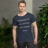 Overpack. It's why suitcases have wheels now. - Raw Neck Tee Funny quotes 7837363