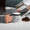 I tried to be normal once. Wort 2 minutes of my life. - Matte Black Magic Mug Motivational quotes 7839384