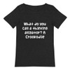 What do you call a thieving alligator? A Crookodile - Raw Neck Tee Funny quotes 7837828