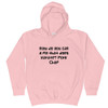 How do you call a pig that does karate? Pork Chop - Kids Hoodie Funny quotes 7840504