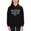 How do you call a pig that does karate? Pork Chop - Kids Hoodie Funny quotes 7840504