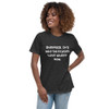 Overpack. It's why suitcases have wheels now. - Women's Relaxed Short Sleeve Jersey Tee Funny quotes 7839049