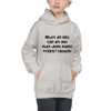 What do you call an owl that does magic tricks? Hoodini - Kids Hoodie Funny quotes 7841532