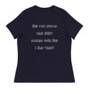 Did you know that DIET stands for: Did I Eat That? - Women's Relaxed Short Sleeve Jersey Tee Funny quotes 7839299