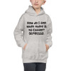 How do I feel when there is no Coffee? DEPRESSO. - Kids Hoodie Funny quotes 7840337