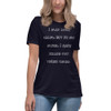 I may look calm, but in my mind, I have killed you three times. - Women's Relaxed Short Sleeve Jersey Tee Funny quotes 7839200