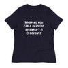 What do you call a thieving alligator? A Crookodile - Women's Relaxed Short Sleeve Jersey Tee Funny quotes 7839318