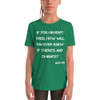 If you haven't tried, how will you ever know if there's any chance? - Jack Ma - Youth Short Sleeve Tee Motivational quotes 7836248