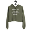 Forget the past, but remember the lesson. - Women's Fleece Crop Hoodie Motivational quotes 7836341