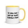 If you fall, I will be there. Signed: Floor. - Ceramic Mug with Color Funny quotes 7841654