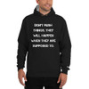 Don't rush things. They will happen when they are supposed to. - Cotton Max Hoodie Motivational quotes 7837198