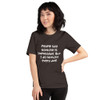 People say nothing is impossible. But I do nothing every day! - Unisex Short Sleeve Jersey T-Shirt Funny quotes 7837681