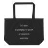 It's bad manners to keep a vacation waiting. - Organic Cotton Large Tote Funny quotes 7841411