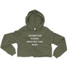 The direction is more important than speed. - Women's Fleece Crop Hoodie Motivational quotes 7836255