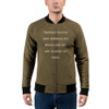 Friends: people who borrow my books and set wet glasses on them. - Bomber Jacket Funny quotes 7838115