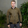 Friends: people who borrow my books and set wet glasses on them. - Bomber Jacket Funny quotes 7838115