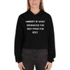 Mindset is what separates the best from the rest. - Women's Fleece Crop Hoodie Motivational quotes 7836317