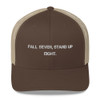 Fall seven, stand up eight. - Retro Trucker Cap Motivational quotes 7835211