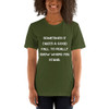 Sometimes it takes a good fall to really know where you stand. - Unisex Short Sleeve Jersey T-Shirt Motivational quotes 7831303