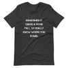 Sometimes it takes a good fall to really know where you stand. - Unisex Short Sleeve Jersey T-Shirt Motivational quotes 7831303