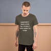 Sometimes it takes a good fall to really know where you stand. - Unisex Short Sleeve Jersey T-Shirt Motivational quotes 7831303