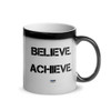 Believe. Achieve. Succeed. - Glossy Black Magic Mug Motivational quotes 7848980