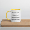 What do you call an owl that does magic tricks? Hoodini - Ceramic Mug with Color Funny quotes 7848854