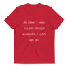 At night I fall asleep. In the morning I can't get up. - Unisex Organic Cotton T-Shirt Funny quotes 7848353