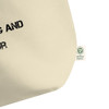 Forget everything and run or - Organic Cotton Large Tote Motivational quotes 7848007