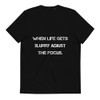 When life gets blurry adjust the focus. - Unisex Organic Cotton T-Shirt Motivational quotes 7848573