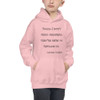 Folks, I don't trust children. They're here to replace us. - Stephen Colbert - Kids Hoodie Funny quotes 7847844