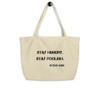 Stay hungry. Stay foolish. - Steve Jobs - Organic Cotton Large Tote Motivational quotes 7848011