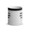 Overpack. It's why suitcases have wheels now. - Glossy Black Magic Mug Funny quotes 7848158