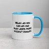 What do you call an owl that does magic tricks? Hoodini - Ceramic Mug with Color Funny quotes 7848848