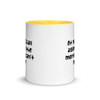 At night I fall asleep. In the morning I can't get up. - Ceramic Mug with Color Funny quotes 7848662